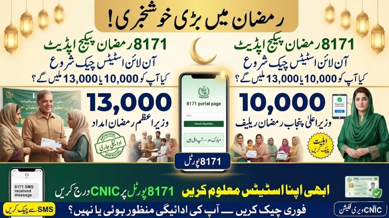 8171 Ramzan Package Status Check Online – 10000 & 13000 Payment Complete Guide