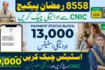 8558 Ramzan Package Check CNIC Pakistan Payment Status Update