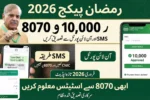 How to Verify Maryam Nawaz Rs10,000 Ramzan Package 2026 via 8070 SMS and Portal