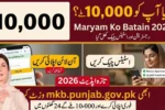 Maryam Ko Batain 10000 Apply Online via mkb.punjab.gov.pk Portal - Registration Status Check